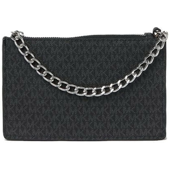 Michael Kors MK Fanny Pack Belt With Pull Chain, Black/Grey - Picture 1 of 9